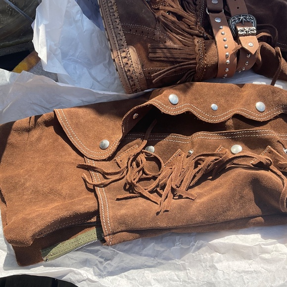 EL VAQUERO ITALY Elizabeth Silverstone Sierra over knee boots SIZE 8 . BRAND NEW - Picture 5 of 13